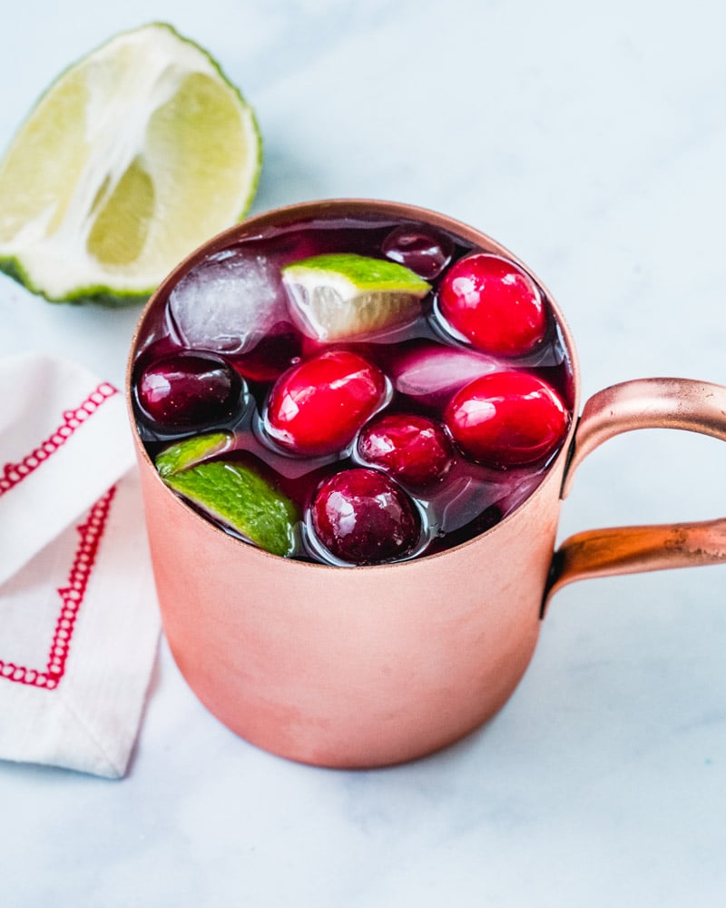 Cranberry moscow mule