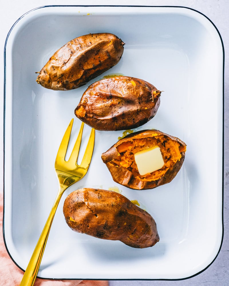 How to bake sweet potatoes