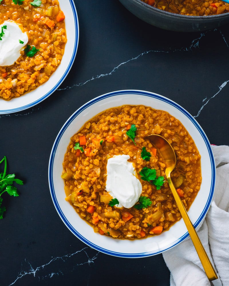 Red lentil soup