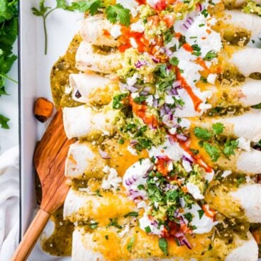 Sweet potato enchiladas