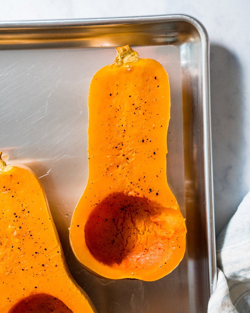 Baked butternut squash
