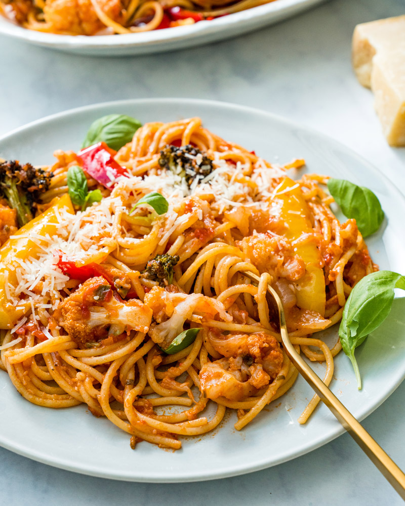 Roasted vegetable pasta