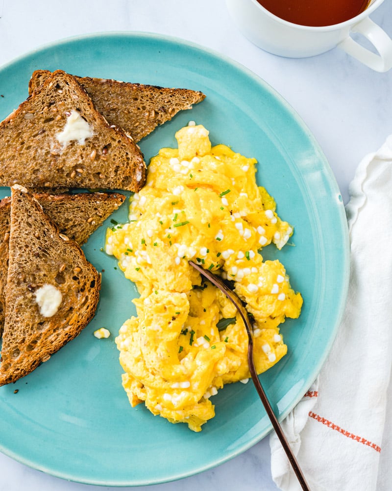 Scrambled Eggs with Cottage Cheese