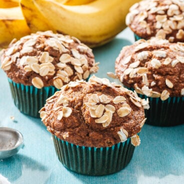 Healthy banana muffins
