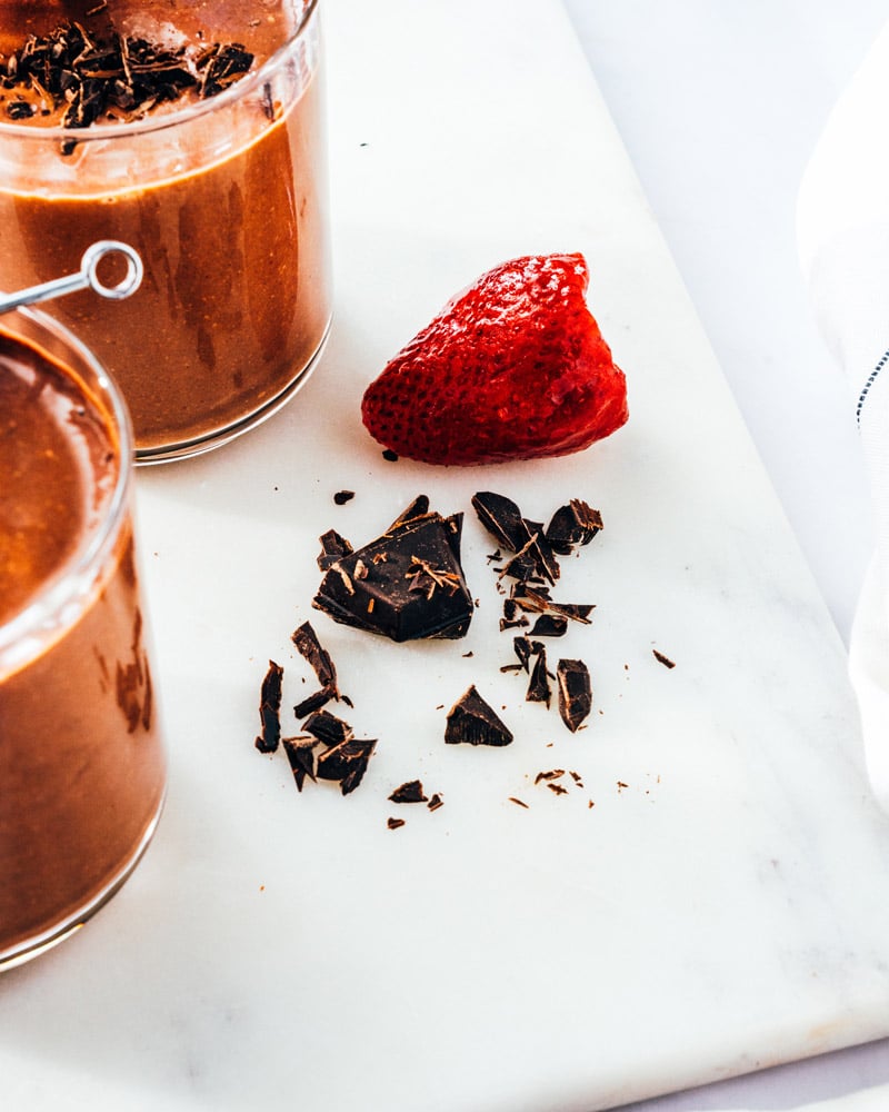 Chocolate strawberry smoothie