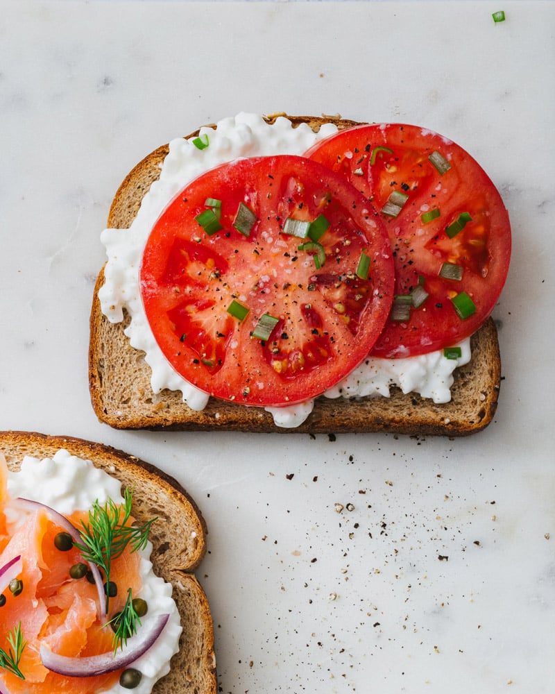 Cottage Cheese on Toast