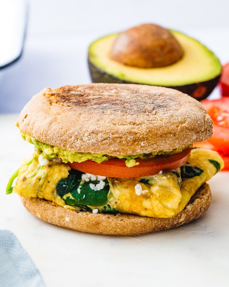 Healthy breakfast sandwich