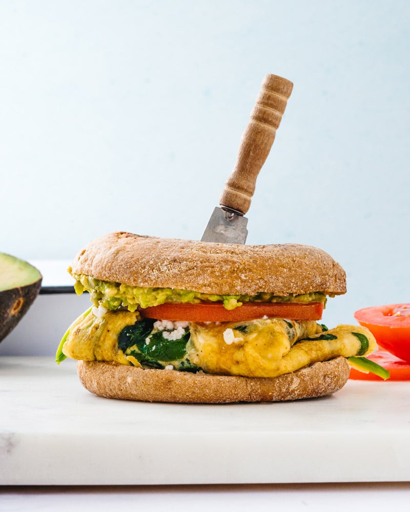 Healthy breakfast sandwich