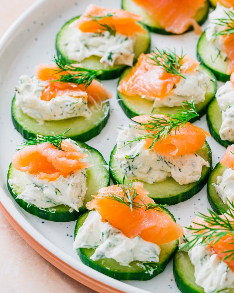 Smoked salmon appetizer
