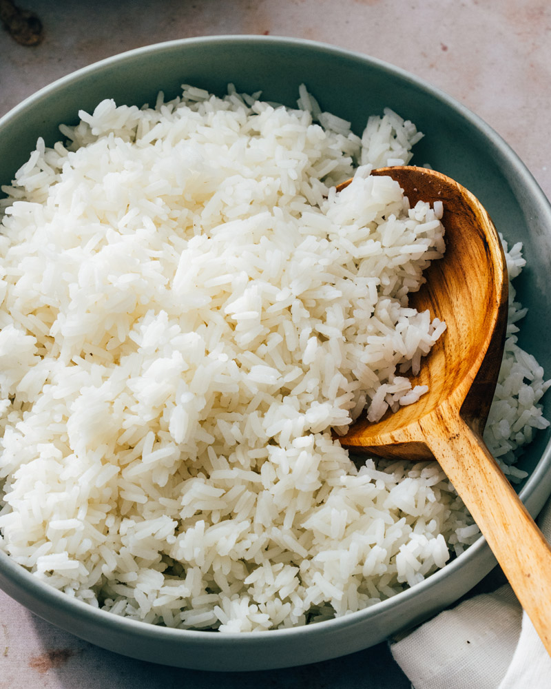 Step 3: Season and serve the Instant Pot rice.