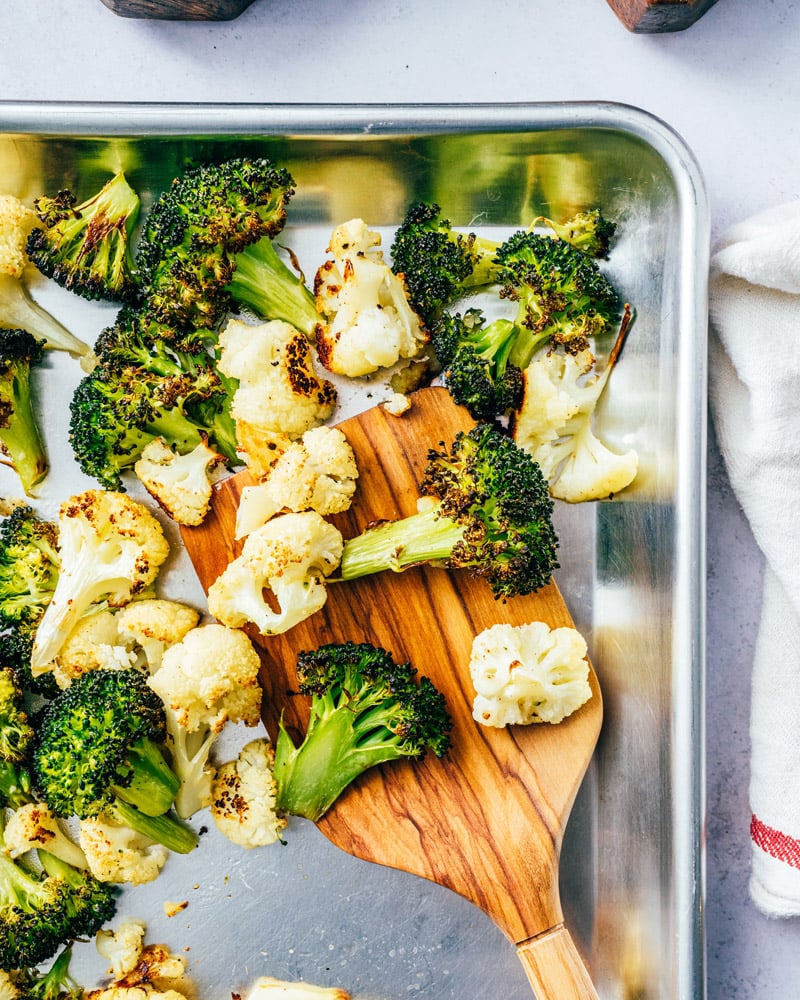 Roasted Broccoli and Cauliflower