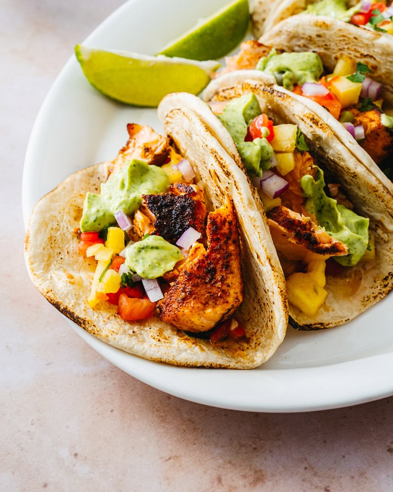 Salmon Tacos