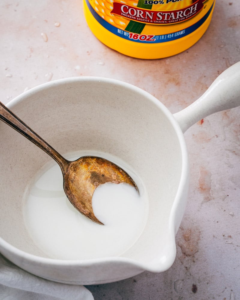 Cornstarch slurry