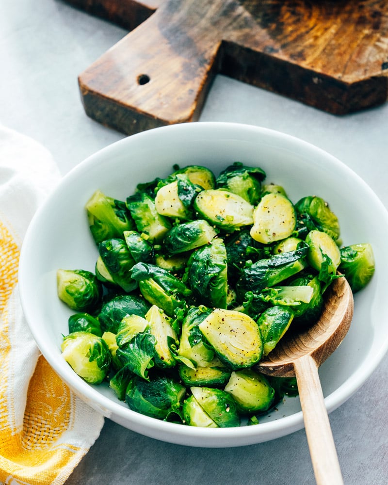 Steamed Brussels Sprouts