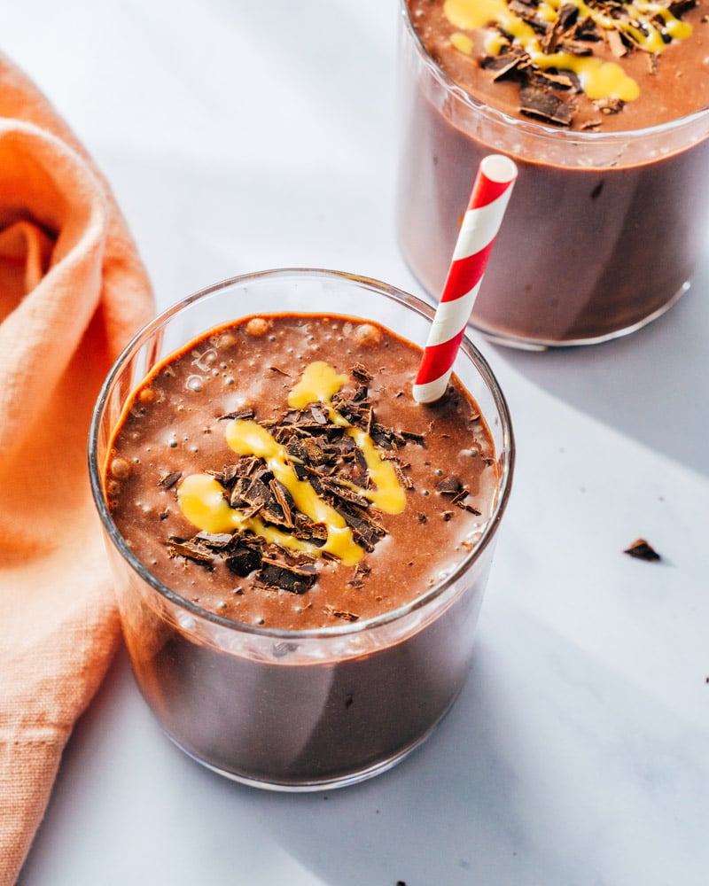 Chocolate peanut butter smoothie