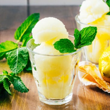 Lemon sorbet