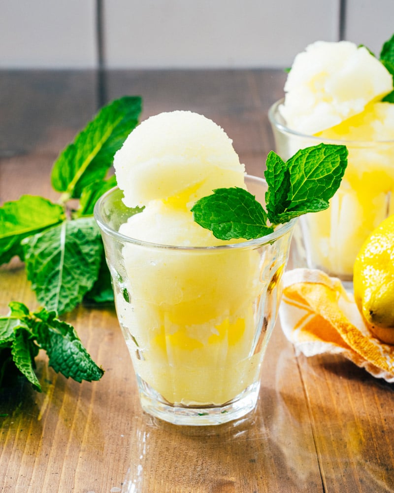 Lemon sorbet
