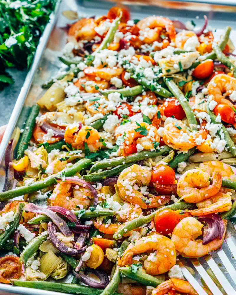 Sheet Pan Mediterranean Shrimp