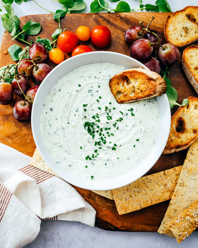 Whipped goat cheese