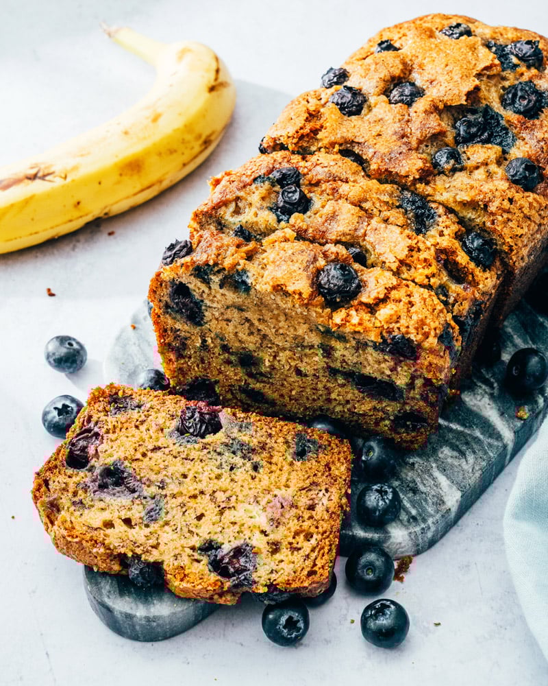 Blueberry banana bread