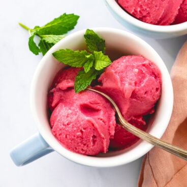 Raspberry sherbet