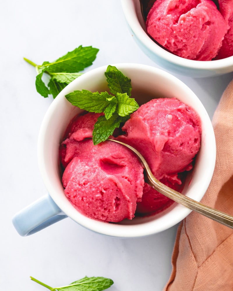 Raspberry sherbet