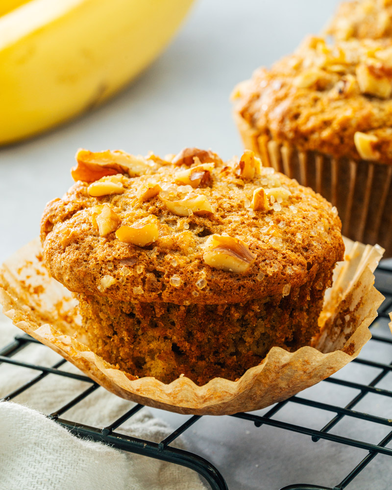 Banana nut muffins recipe