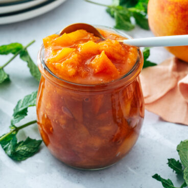 Peach compote