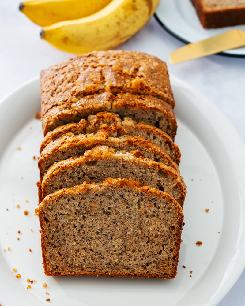Banana bread with sour cream
