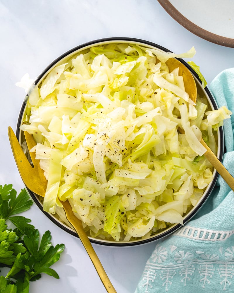 Steamed cabbage