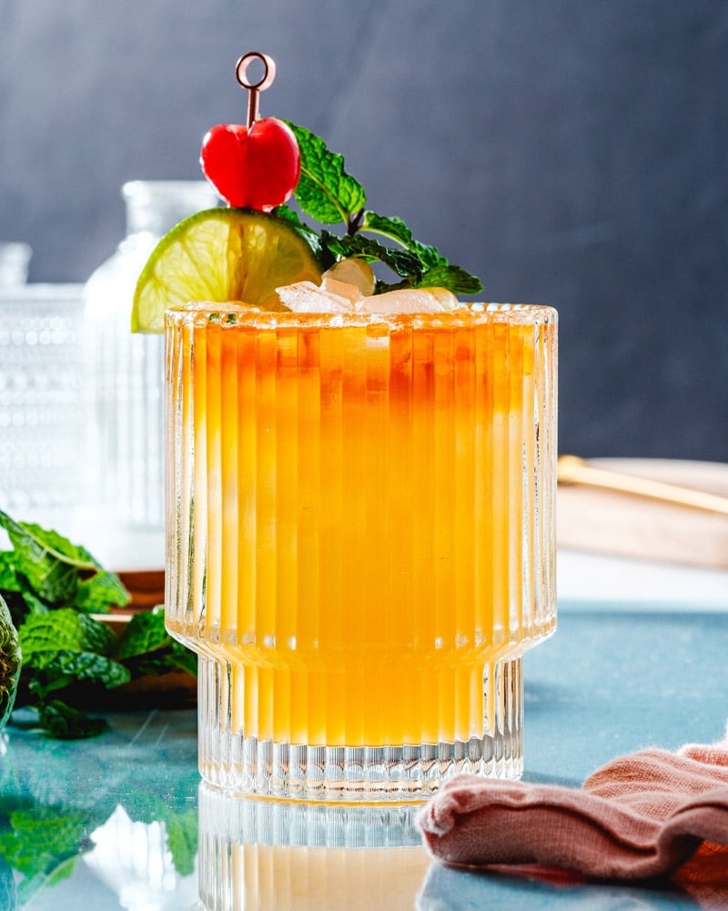 Dark rum cocktails