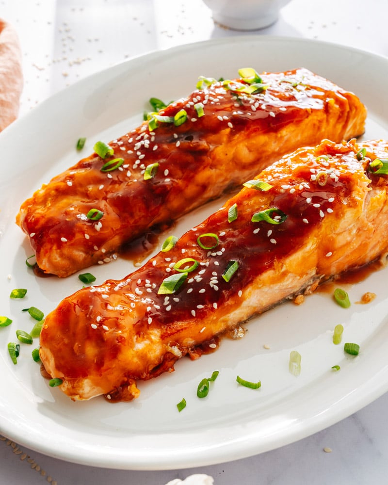 Garlic honey salmon