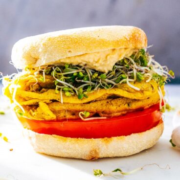Vegan breakfast sandwich