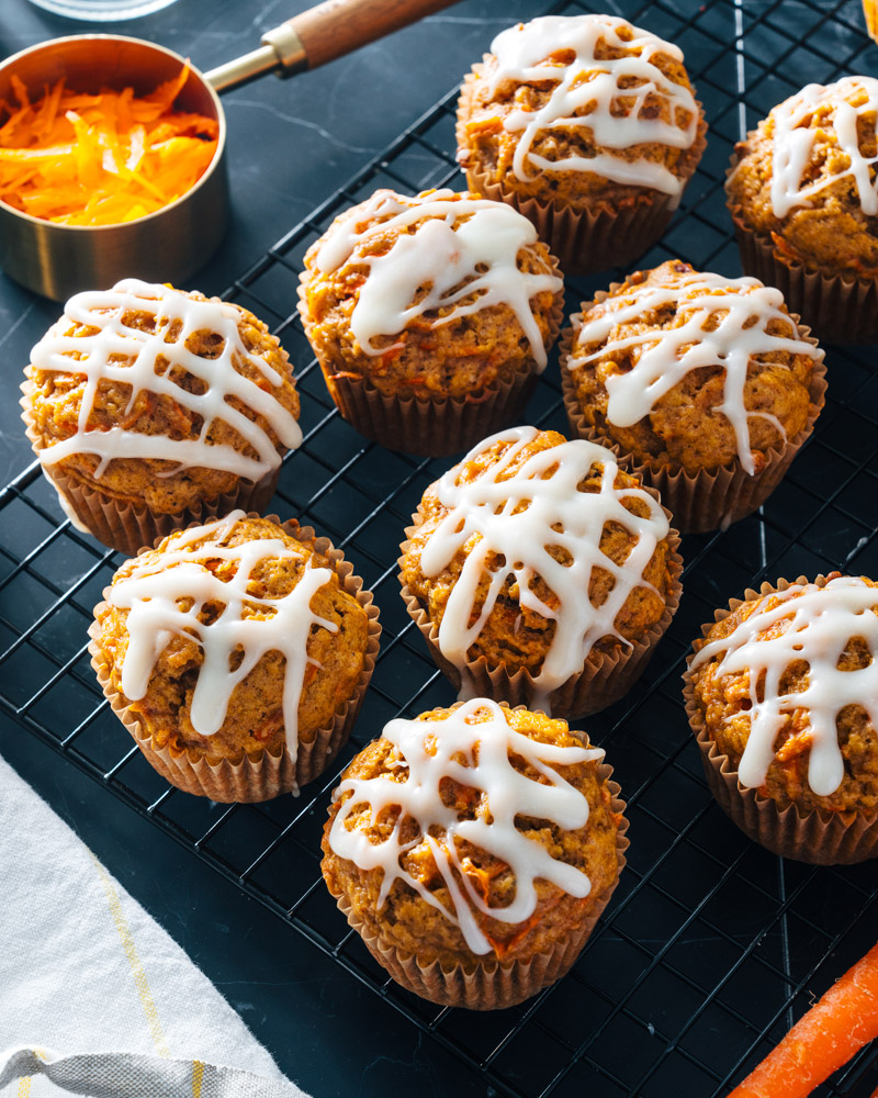 Carrot cake muffins recipe