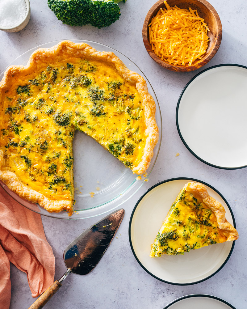 Broccoli quiche recipe