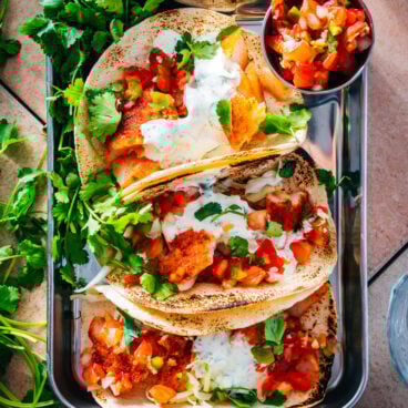Cod fish tacos