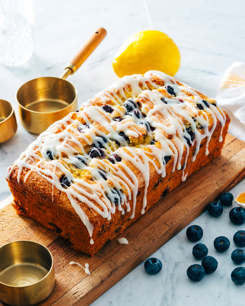 Blueberry lemon bread