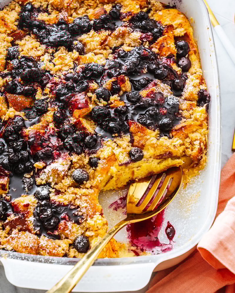 Blueberry French Toast Casserole