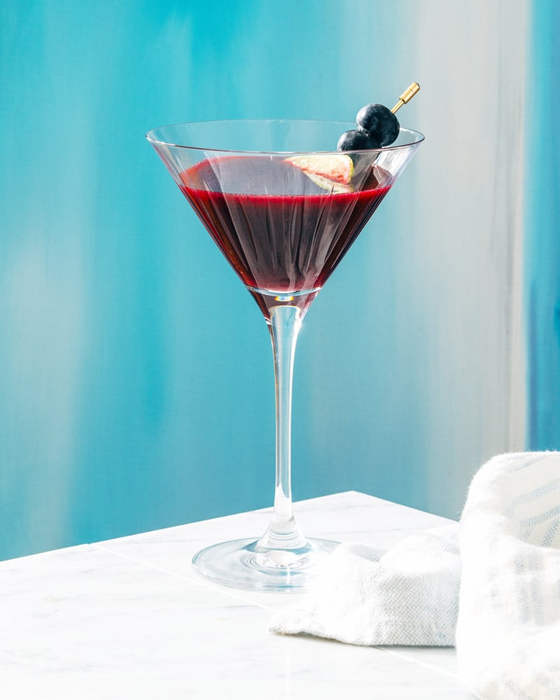 Blueberry martini