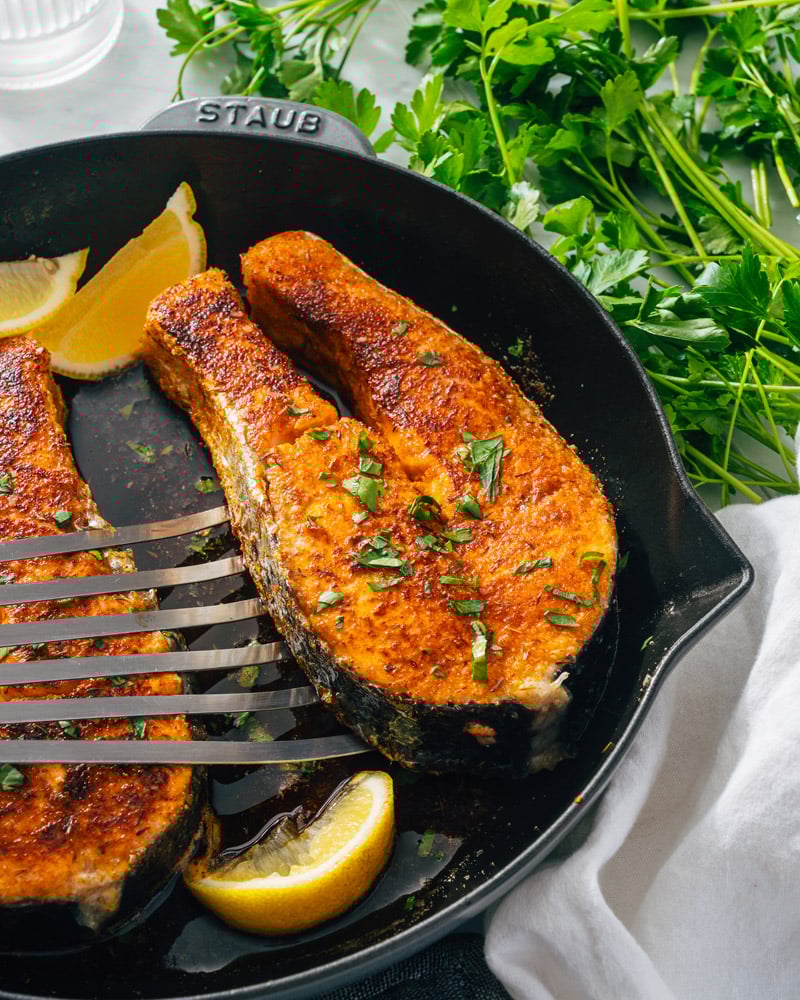 Salmon steak recipe