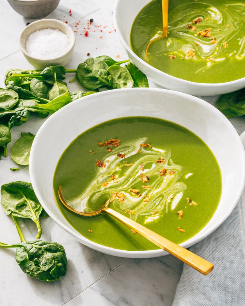 Spinach soup recipe