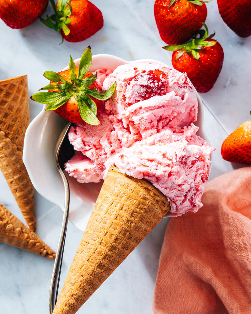 Strawberry ice cream recipe