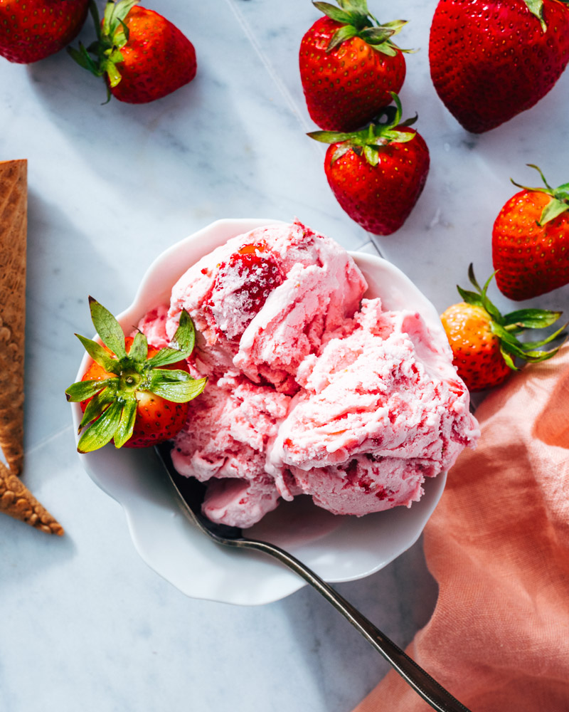 Strawberry ice cream