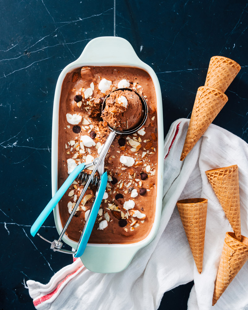 Rocky road ice cream recipe