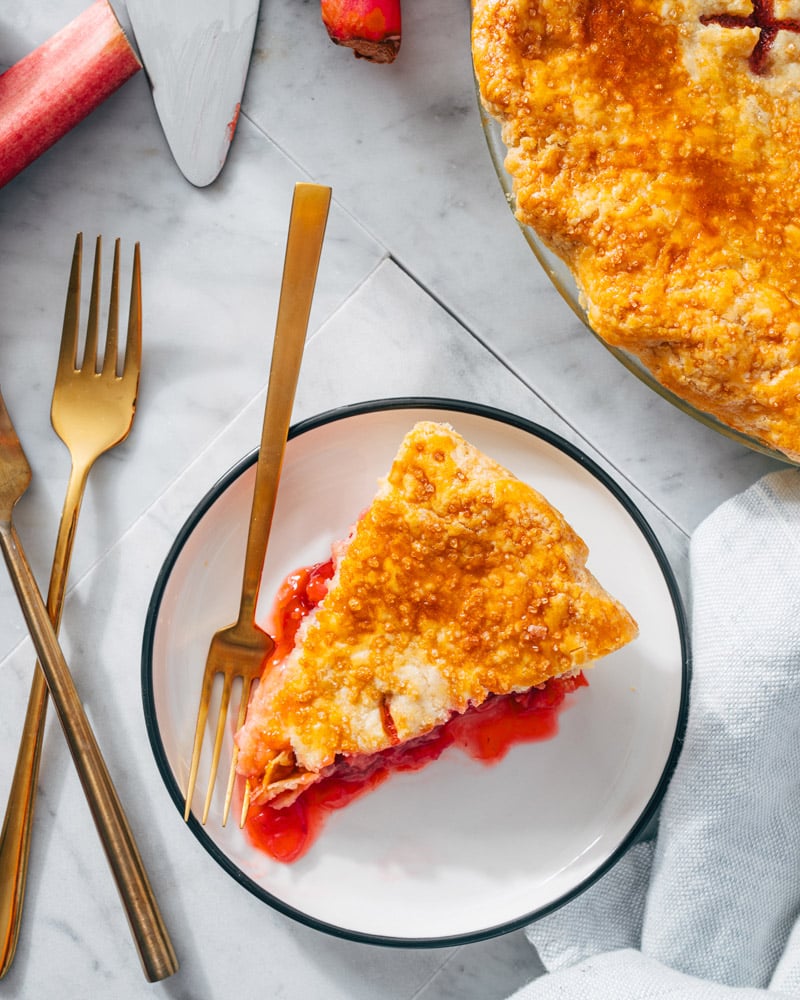 Strawberry rhubarb pie recipe