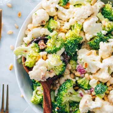 Broccoli Cauliflower Salad