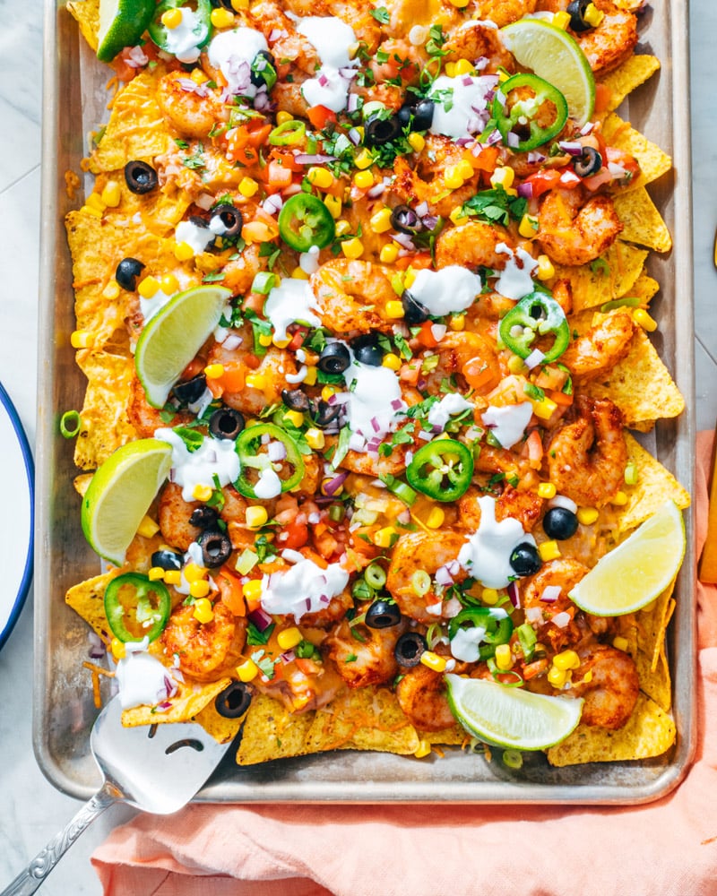 Shrimp nachos