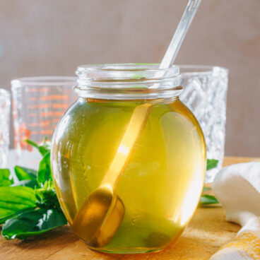 Basil simple syrup