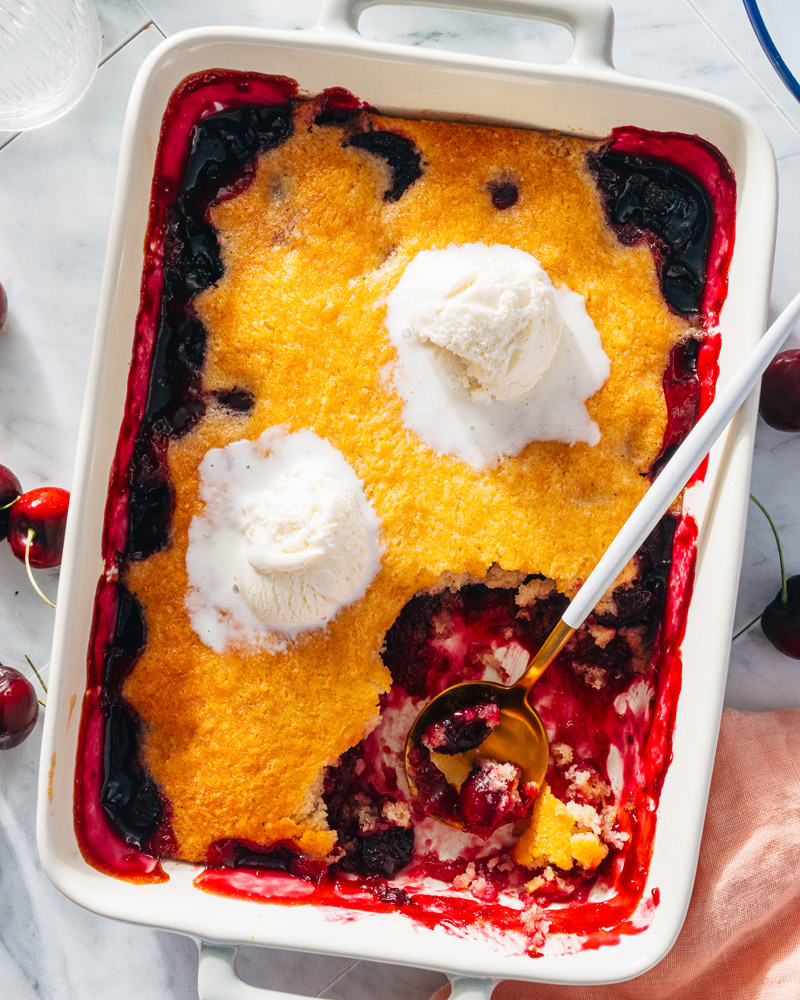 Cherry cobbler