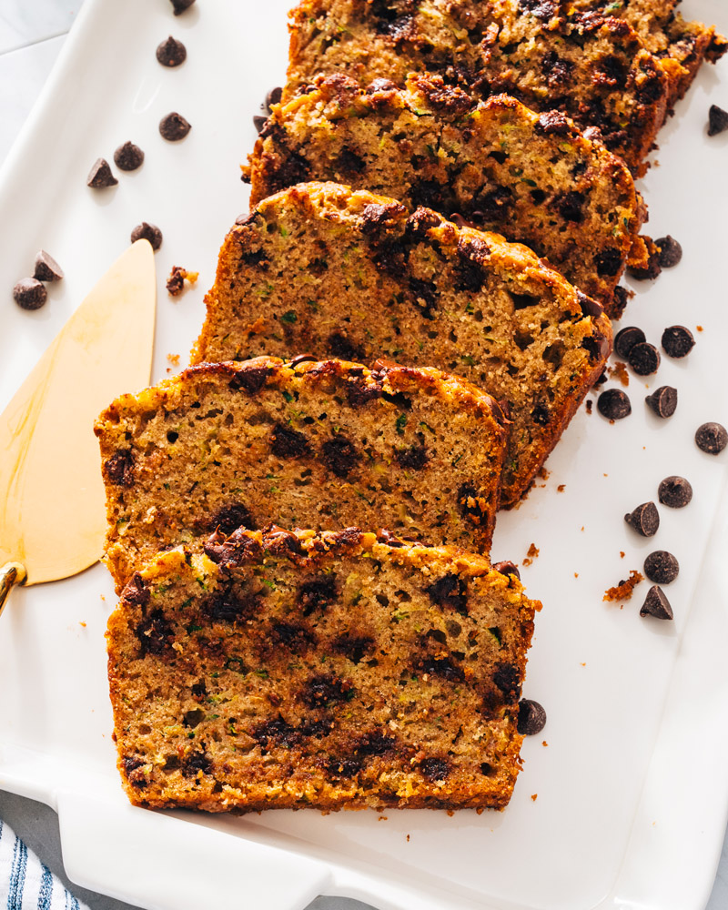 Chocolate chip zucchini bread